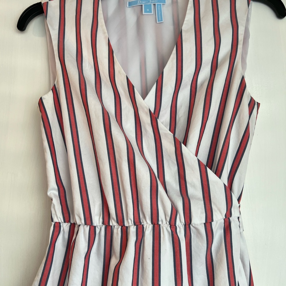Draper James Red and Black Striped Dress